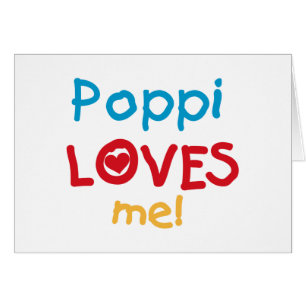 Cartão Poppi me ama T-shirts e presentes