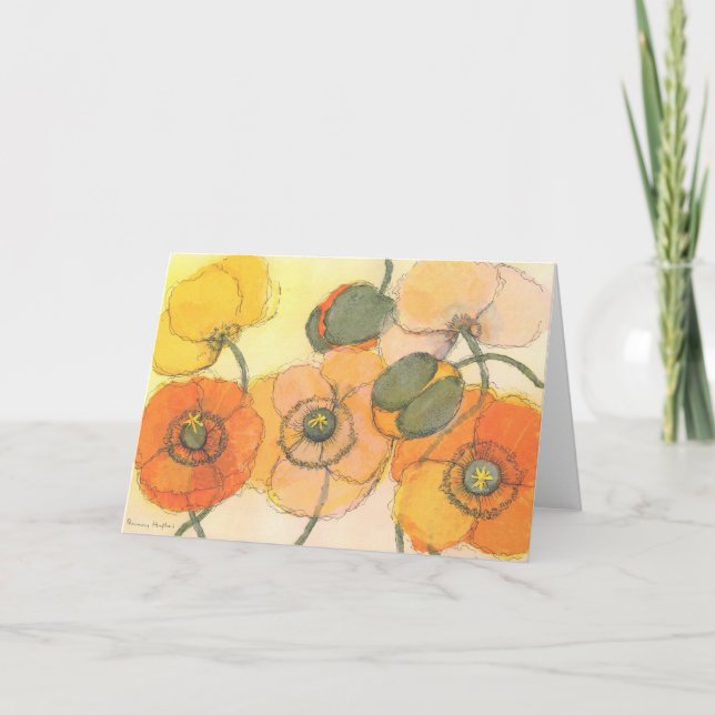 Cartão Poppies (Frente)