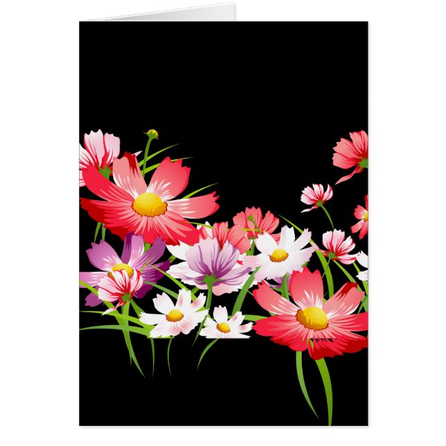 Cartão Poppies Coloridos (Frente)