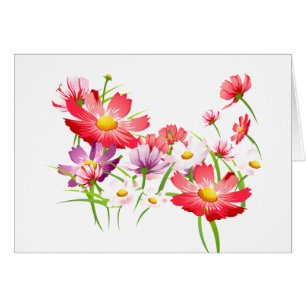 Cartão Poppies Coloridos