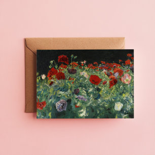 Cartão Poppies   John Singer Sargent