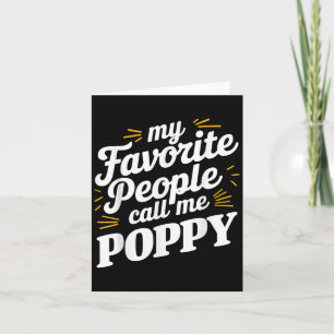Cartão Poppy Art Para Avô A Partir De Netos Dia de os pai