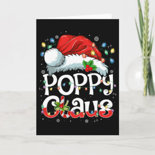Cartão Poppy Claus Natal Papai Noel Correspondência Famíl