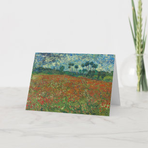 Cartão Poppy Field Vincent van Gogh