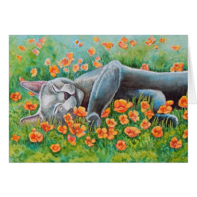 Cartão Poppy's Poppies (Frente Horizontal)