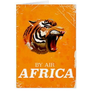 Cartão Por Air Africa poster de viagens