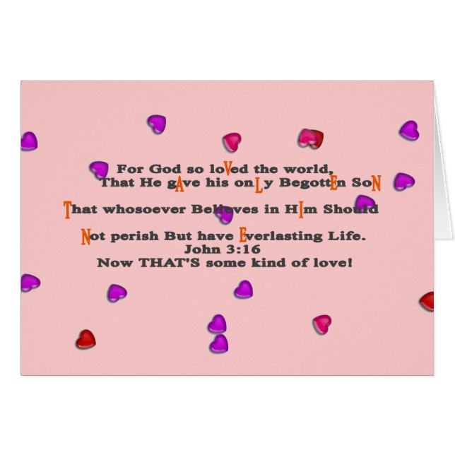 Cartão Por Deus, tão abaixado o mundo, (Frente Horizontal)