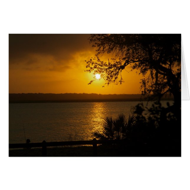 Cartão pôr do sol (Frente Horizontal)