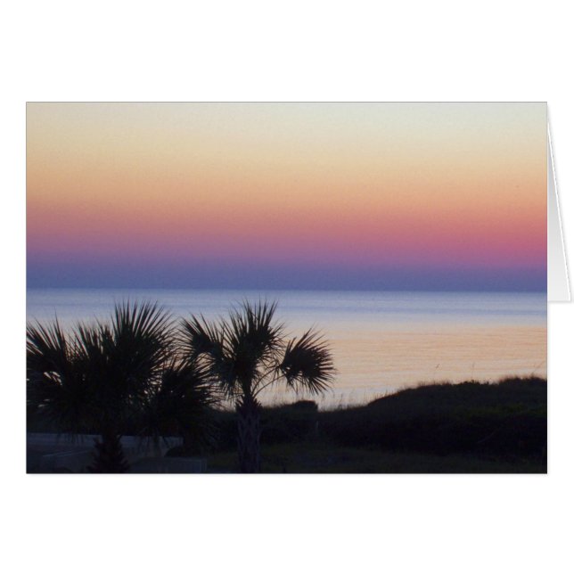 Cartão pôr do sol (Frente Horizontal)