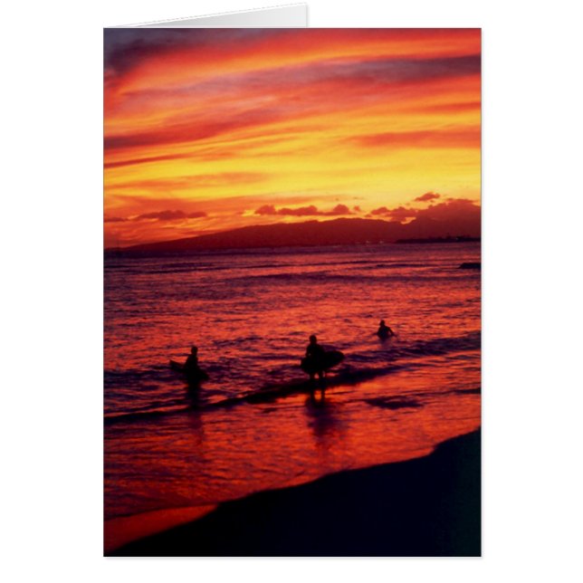 Cartão pôr do sol (Frente)