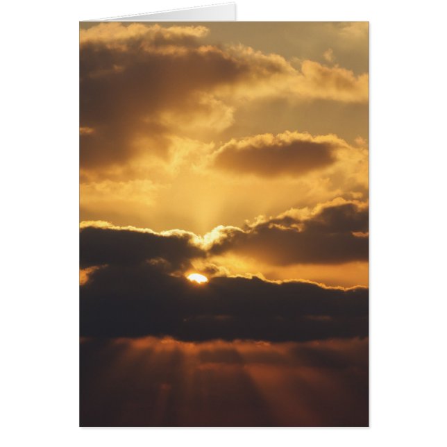 Cartão Pôr do sol (Frente)