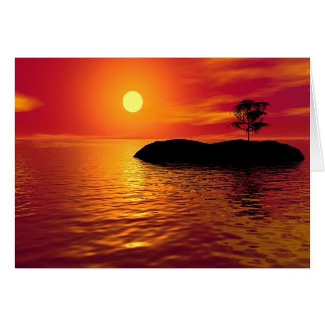 Cartão Por do sol (Frente Horizontal)