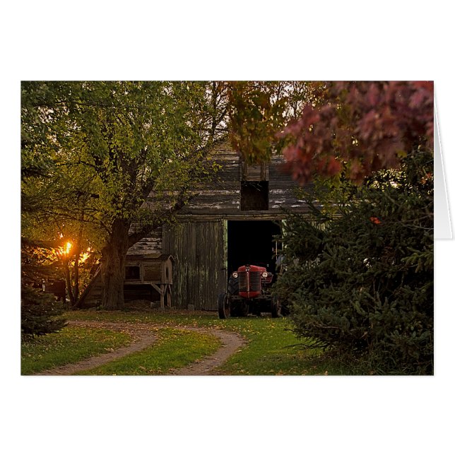 Cartão pôr do sol (Frente Horizontal)