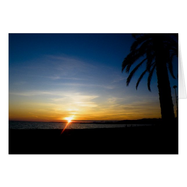 Cartão pôr do sol (Frente Horizontal)