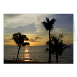 Cartão Por do sol 2 de Maui