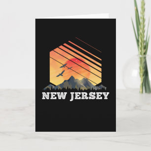 Cartão Pôr do sol da montanha de Nova Jersey EUA Presente
