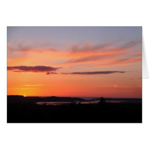 Cartão Por do sol de Donegal