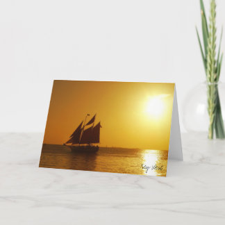 Cartão Por do sol de Key West