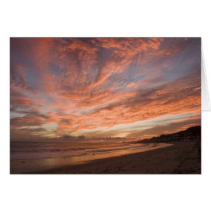 Cartão Por do sol de Malibu