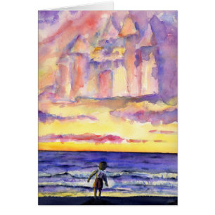 Cartão Pôr do Sol de Thoreau (Sem Texto)