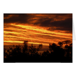 Cartão pôr do sol de verão em Canberra