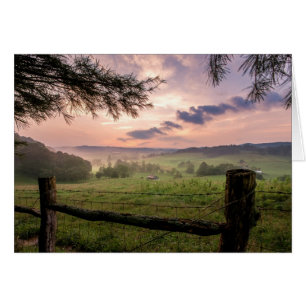 Cartão Por do sol de Virgínia