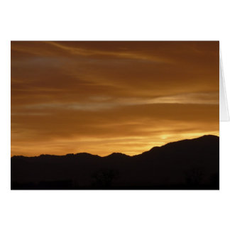 Cartão Por do sol de Wyoming