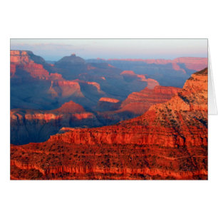 Cartão pôr do sol do Grand Canyon