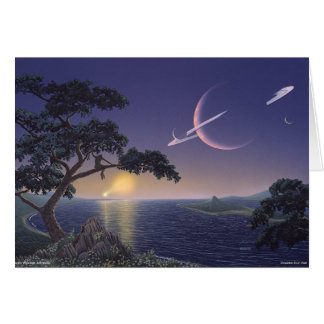 Cartão Por do sol dobro