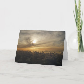 Cartão Por do sol dos céus de Maui