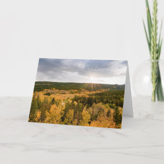 Cartão Pôr do Sol em Aspen