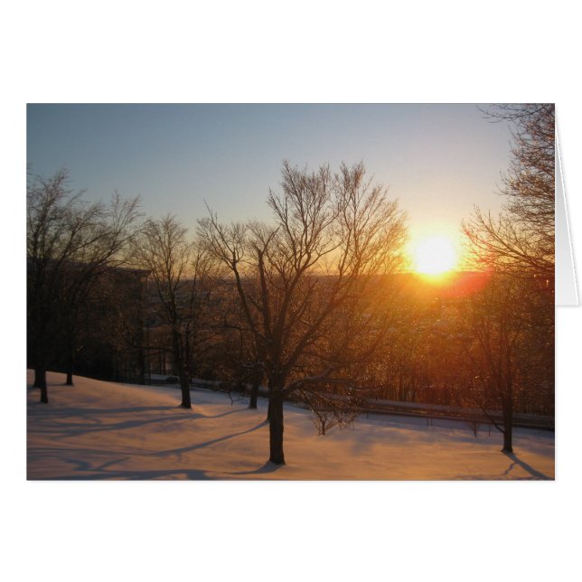 Cartão pôr do sol em março na RPI (Frente Horizontal)