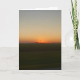 Cartão Pôr do sol enquanto passa pelo sul de Illinois