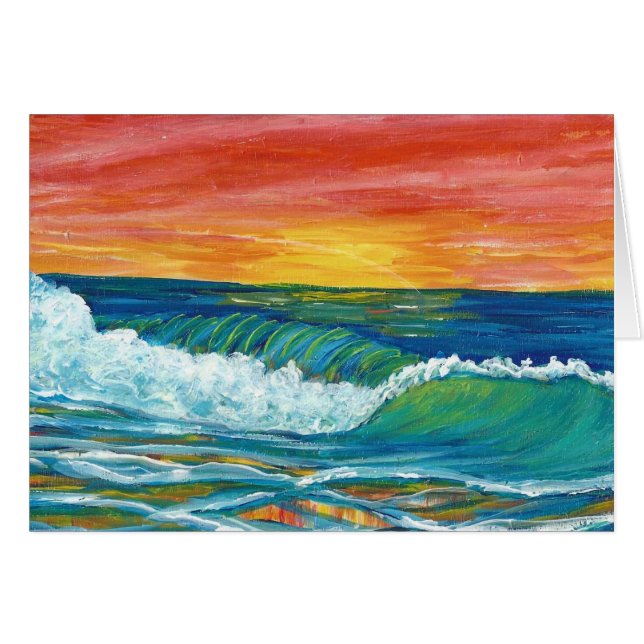 Cartão Pôr do sol épico (Frente Horizontal)