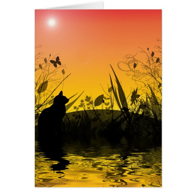 Cartão Por do sol Fanatsyland (Frente)