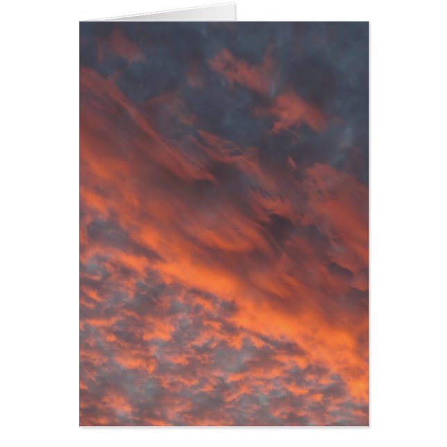 Cartão pôr do sol maravilhoso (Frente)