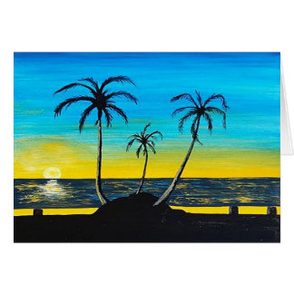 Cartão Por do sol mexicano