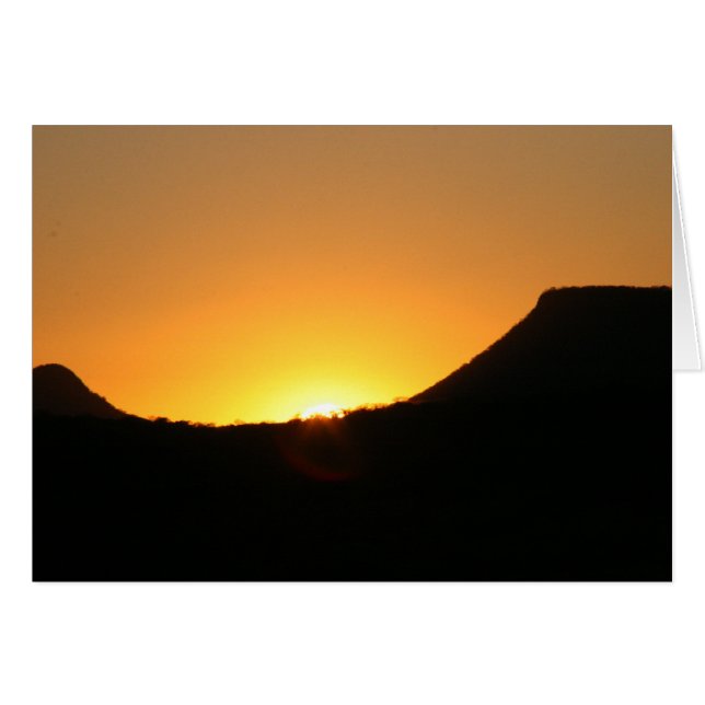 Cartão pôr do sol mexicano (Frente Horizontal)
