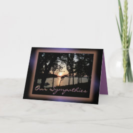 Cartão Por do sol na Lago-personalização alguma ocasião