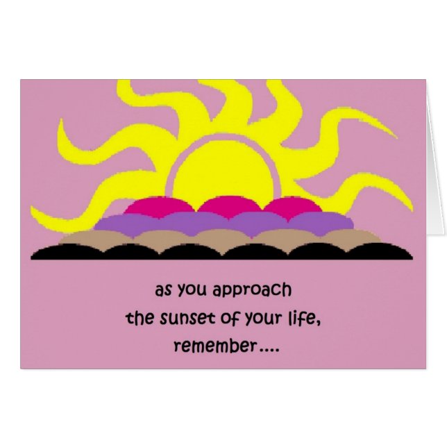 Cartão por do sol… pelo peacewillow (Frente Horizontal)