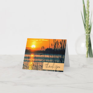Cartão Pôr do sol personalizável 