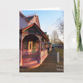 Cartão Pôr do sol quente no pão-de-gengérra - Vinha de Ma