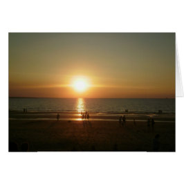 Cartão Pôr do sol sobre o mar