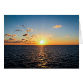 Cartão Por do sol sobre o Oceano Atlântico