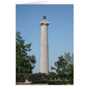 Cartão Pôr-Em-Baía, Ohio, o monumento de Perry