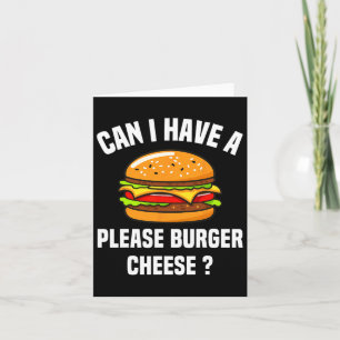 Cartão Por favor, Burger Queijo Hamburger Churrasco Queij