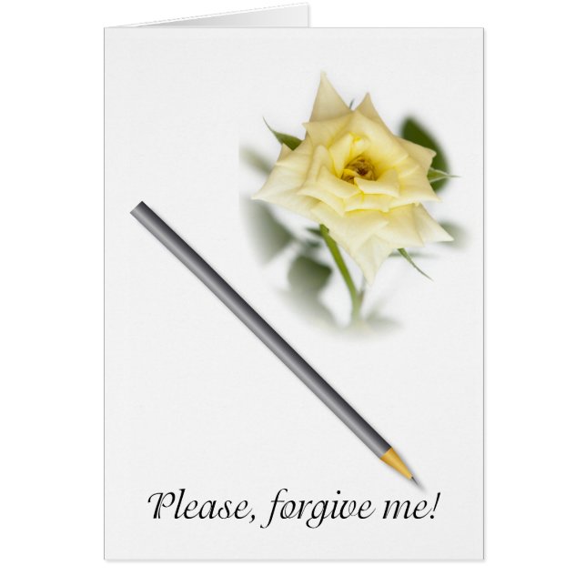 Cartão Por favor, perdoe-me (Frente)