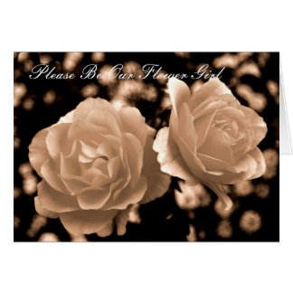 Cartão Por Favor, Seja Nossa Menina Flor