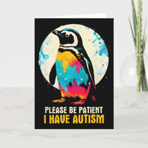 Cartão Por Favor Seja Paciente Eu Tenho Autismo - Conscie