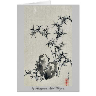 Cartão por Hasegawa, Settei Ukiyo-e.